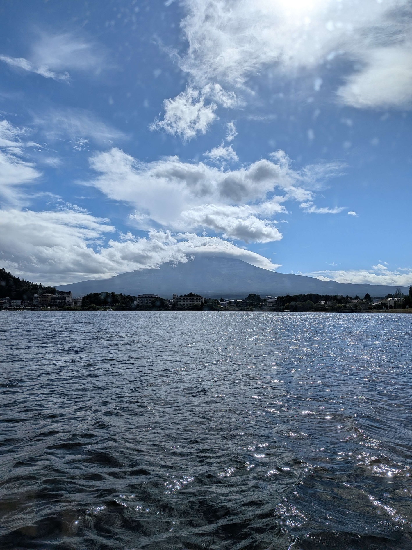 船上からの富士山