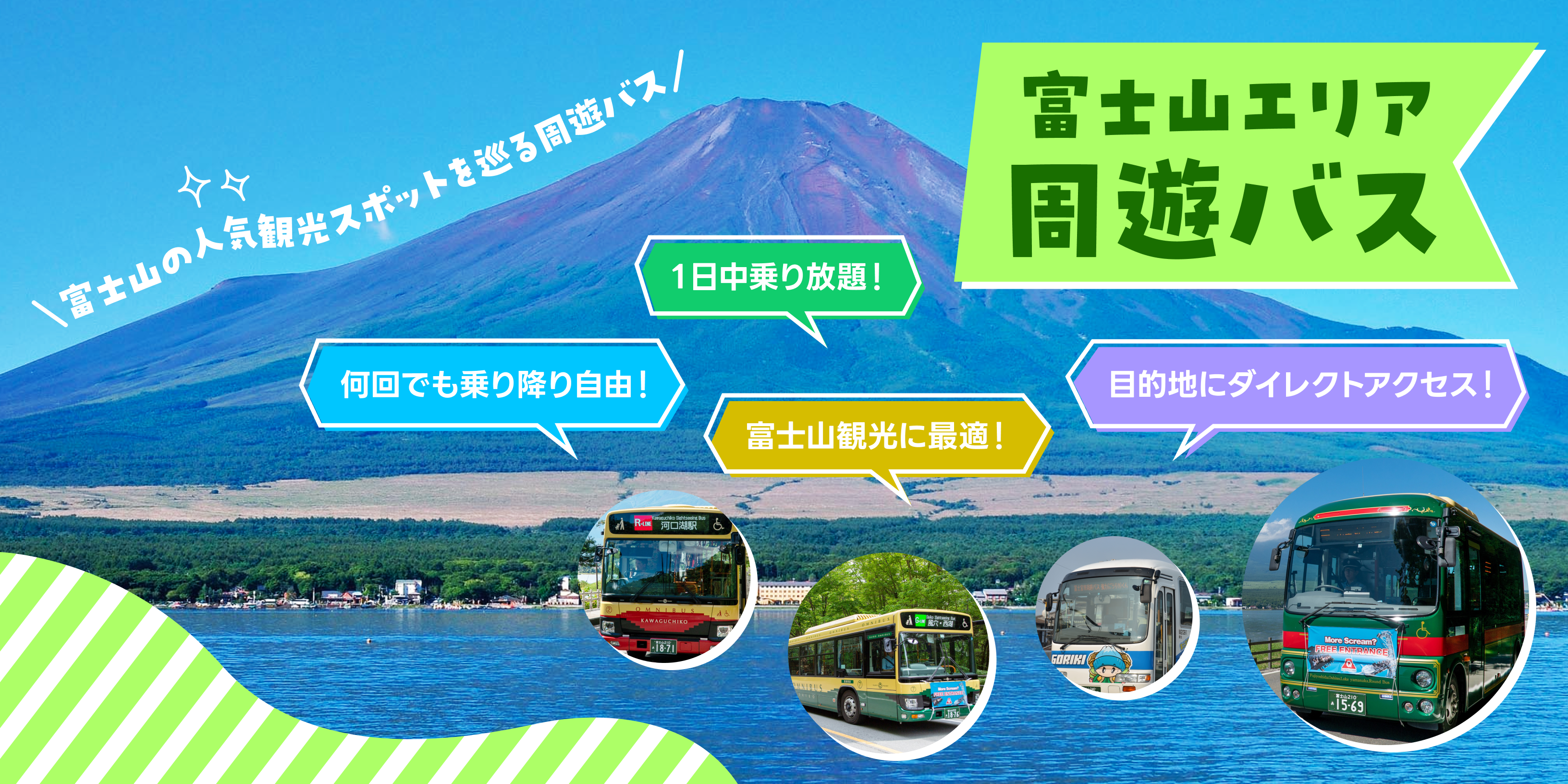 富士山エリア周遊バスのバナー